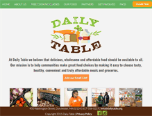 Tablet Screenshot of dailytable.org